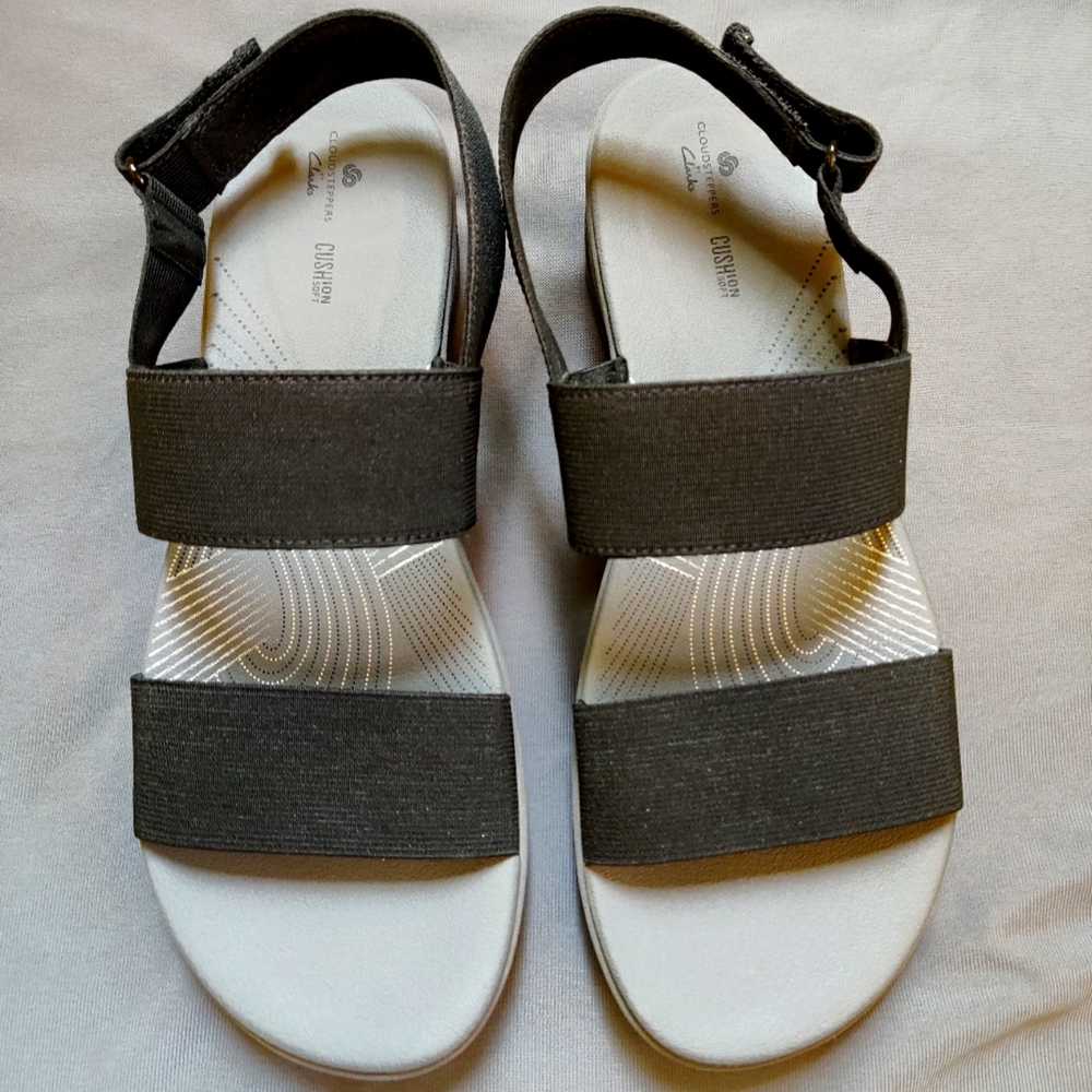 Clarks Black Sandal Size 11 - Arla Jacory Wedge